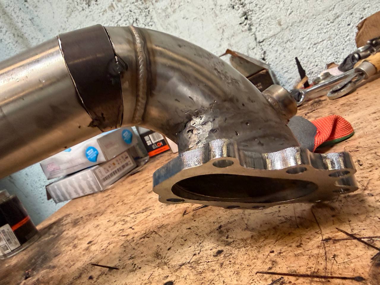 Coude inox soudé – fabrication ligne d'échappement