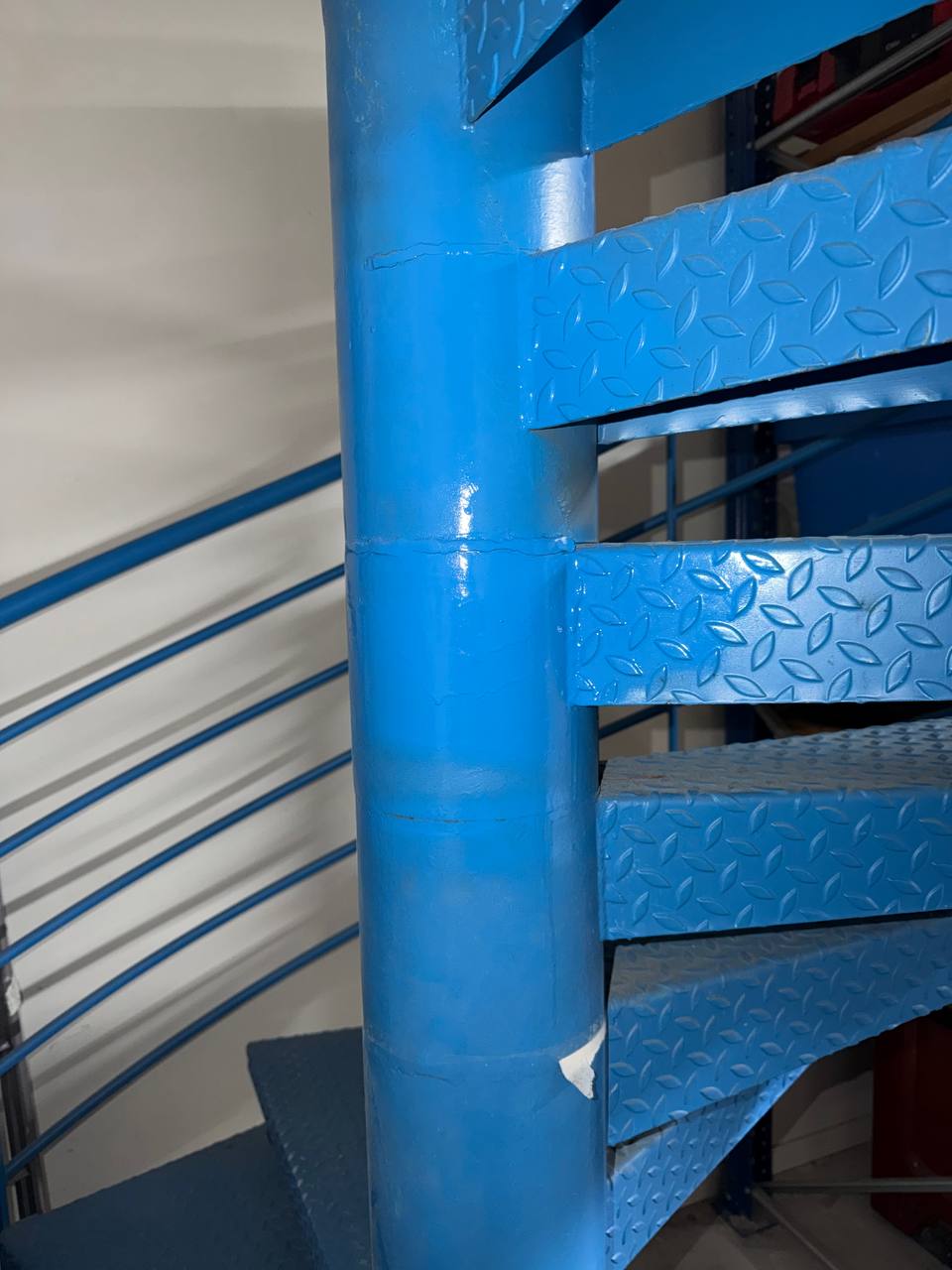 Colonne peinte – résultat final