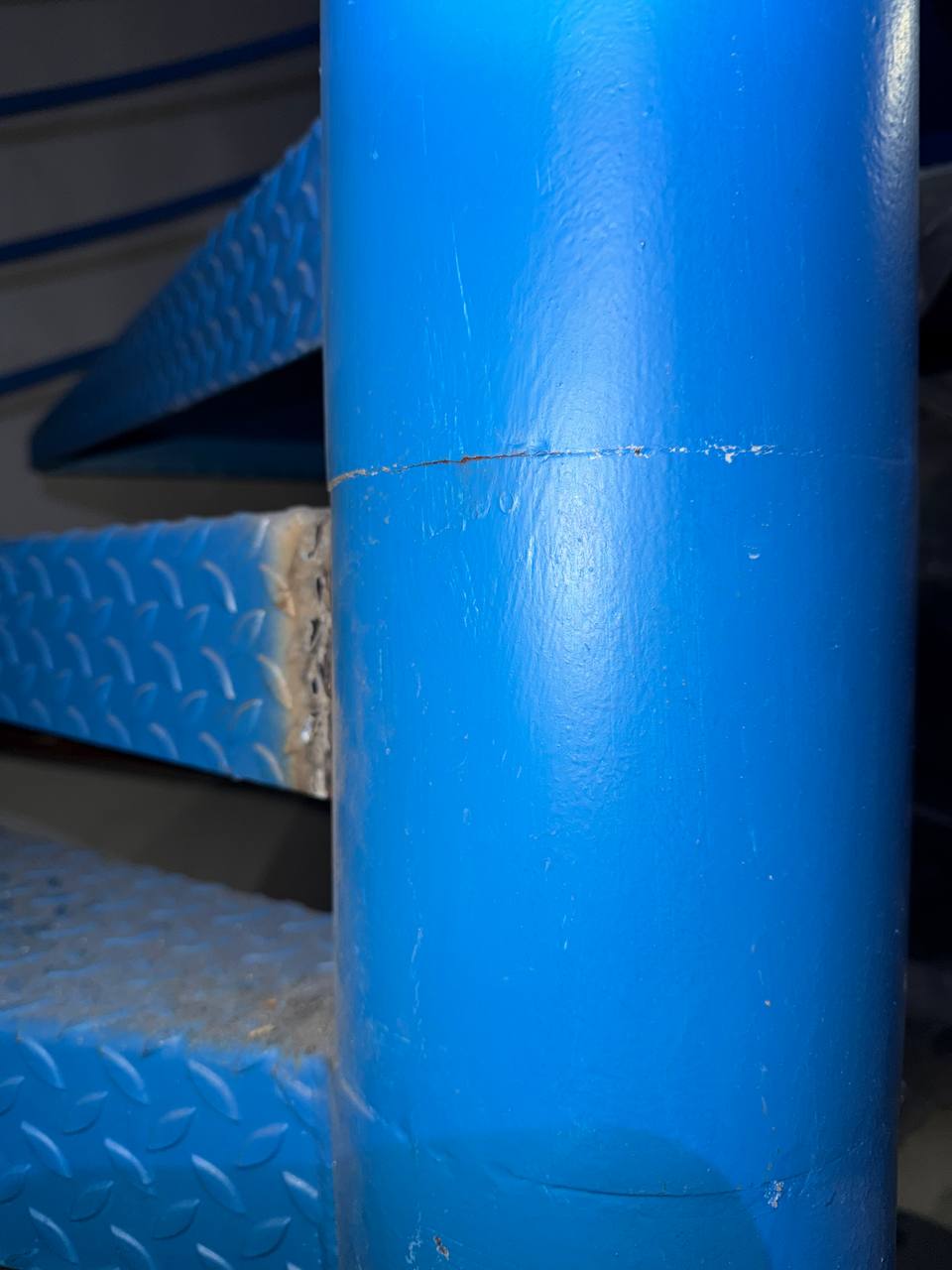 Soudure sur tube – colonne escalier